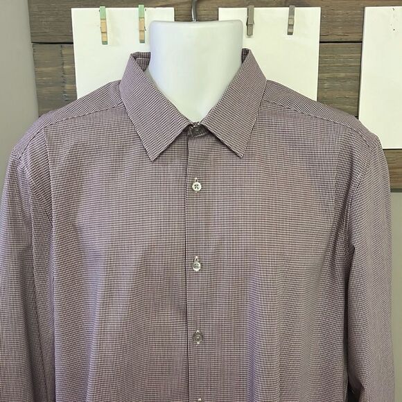Van Heusen Long Sleeve Collared Button Down Slim Fit Flex3 Dress Shirt-16–16 1/2 - Picture 4 of 16